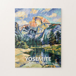 Vintage Yosemite Half Dome lebendige Van Gogh Cust Puzzle