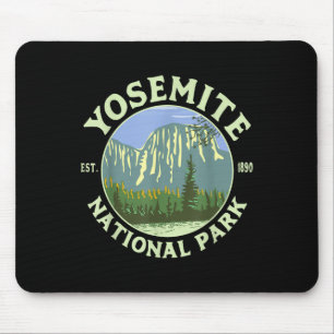 Vintage Yosemite Nationalpark Ca Kalifornien Wande Mousepad