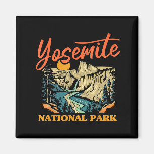 Vintage Yosemite Nationalpark Kalifornien Sonnenun Magnet