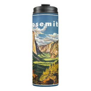 Vintage Yosemite USA benutzerdefinierter Name Bech Thermosbecher