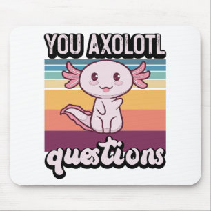 Vintage You Axolotl Fragen Vintage Süßer Axolotl Mousepad