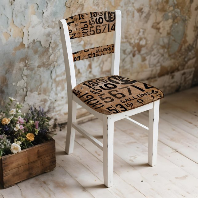 Vintage Zahlen Umschlagpapier für Entkopplungsseit Geschenkpapier (This is a mockup, your design may appear larger/smaller depending on size of decoupage piece.)