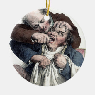 Vintage Zahnarzt-Zahn-Extraktion Keramikornament