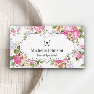 Vintage Zahnarztzahnärztin Visitenkarte