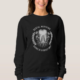 Vintage-Zahnmedizin-Blumenanatomie Sweatshirt