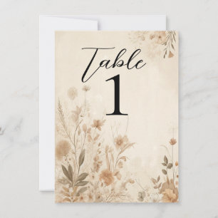 Vintage zarte florale botanische Boho-Hochzeit Einladung