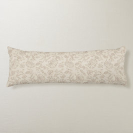 Vintage, zarte Nelken und wirbelnde Reben Seitenschläferkissen