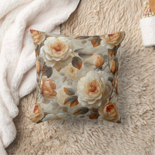 Vintage zartes Blumenmuster. Kissen