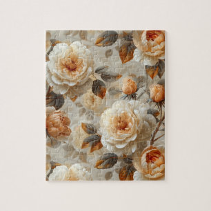 Vintage zartes Blumenmuster. Puzzle
