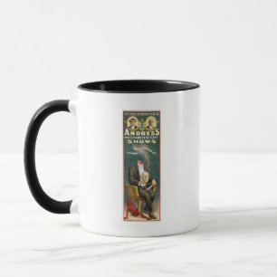 Vintage Zauberer, Andress Poster Tasse