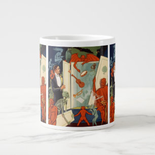 Vintage-Zauberer Carter the Great Magie-Show Jumbo-Tasse