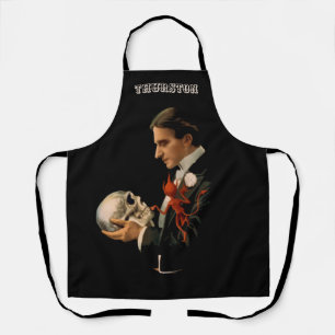 Vintage Zauberer, Thurston hält einen menschlichen Schürze