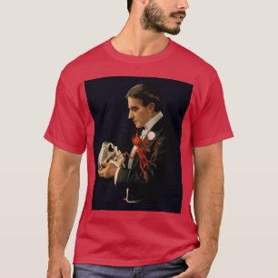 Vintage Zauberer, Thurston hält einen menschlichen T-Shirt