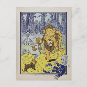 Vintage-Zauberer von OZ 1900 Postkarte