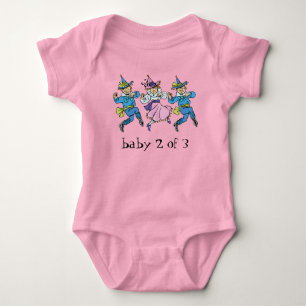 Vintage-Zauberer von Oz, Baby 2 von 3 Drillingen! Strampler