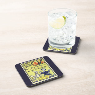 Vintage-Zauberer-von-Oz-Buchcover-Kunst, Titelseit Getränkeuntersetzer