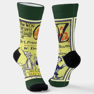 Vintage-Zauberer-von-Oz-Buchcover-Kunst, Titelseit Socken