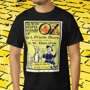 Vintage-Zauberer-von-Oz-Buchcover-Kunst, Titelseit T-Shirt