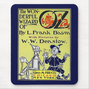 Vintage-Zauberer-von-Oz-Buchcover Mousepad