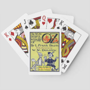Vintage-Zauberer-von-Oz-Buchcover Spielkarten