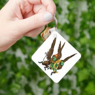 Vintage-Zauberer von Oz, Dorothy, Böse fliegende A Schlüsselanhänger