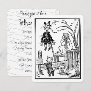 Vintage-Zauberer von Oz Dorothy-Geburtstagsfeier Einladung