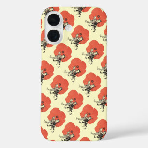 Vintage-Zauberer von Oz, Dorothy mit Mohnblumen iPhone 16 Hülle
