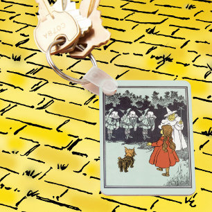 Vintage-Zauberer von Oz Dorothy Toto Glinda Munchk Schlüsselanhänger