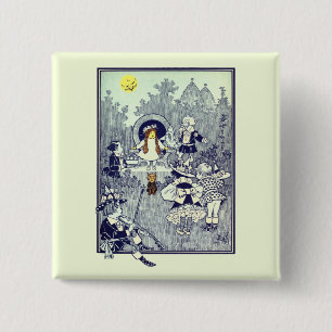 Vintage-Zauberer von Oz, Dorothy trifft die Munchk Button