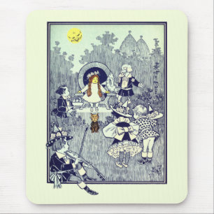 Vintage-Zauberer von Oz, Dorothy trifft die Munchk Mousepad