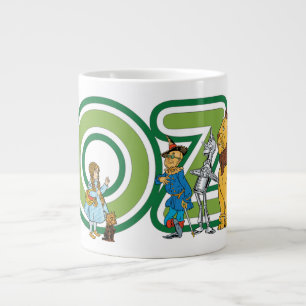 Vintage-Zauberer-von-Oz-Figuren und Textbuchstaben Jumbo-Tasse