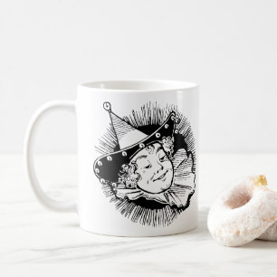 Vintage-Zauberer von Oz, Frauen-Munchkin-Porträt Kaffeetasse