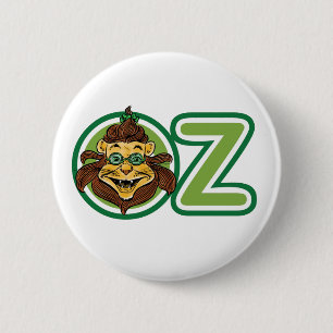Vintage Zauberer von Oz, Löwe im Buchstaben O Button