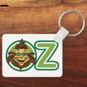 Vintage-Zauberer von Oz, Löwe im Buchstaben O Schlüsselanhänger