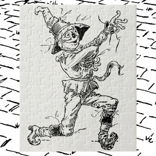 Vintage-Zauberer von Oz Märchen, die Vogelscheuche Puzzle