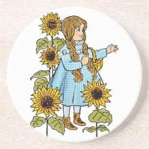 Vintage-Zauberer von Oz Märchen Dorothy Sonnenblum Getränkeuntersetzer