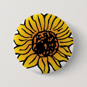 Vintage-Zauberer von Oz Märchen Sonnenblume in Blü Button