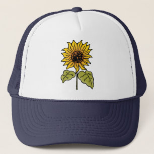 Vintage-Zauberer von Oz Märchen Sonnenblume in Blü Truckerkappe