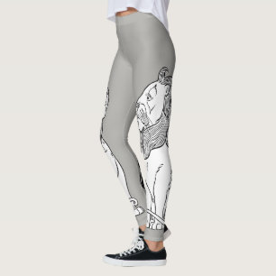 Vintage-Zauberer von Oz, mutiger feiger Löwe Leggings