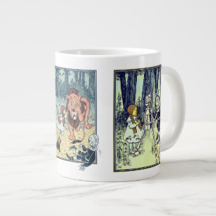 Vintage-Zauberer von Oz, verschiedene Buchfiguren Jumbo-Tasse