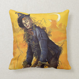 Vintage Zauberer- von Ozvogelscheuche Kissen