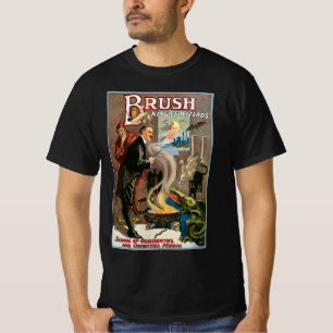 Vintage-Zauberplakat, Brush, König der Zauberer T-Shirt
