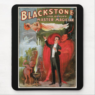 Vintage-Zauberplakat, Great Blackstone Magier Mousepad