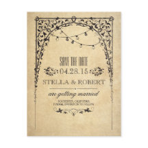 Vintage Zeichenketten Save the Date