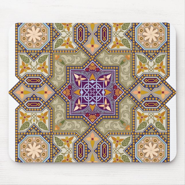 Vintage-Zeichenornament Mousepad (Vorne)