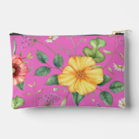 Vintage Zeichnend Wildblumen / Küken, rosa