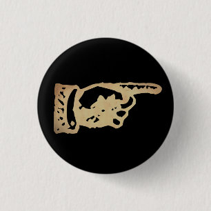 Vintage Zeigefinger - dunkel Button