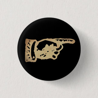 Vintage Zeigefinger - dunkel Button