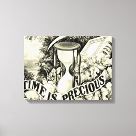 Vintage Zeit ist Wertvoll Leinwanddruck