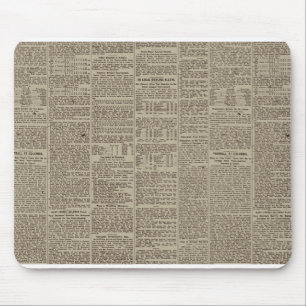 Vintage Zeitung 1902 Mousepad